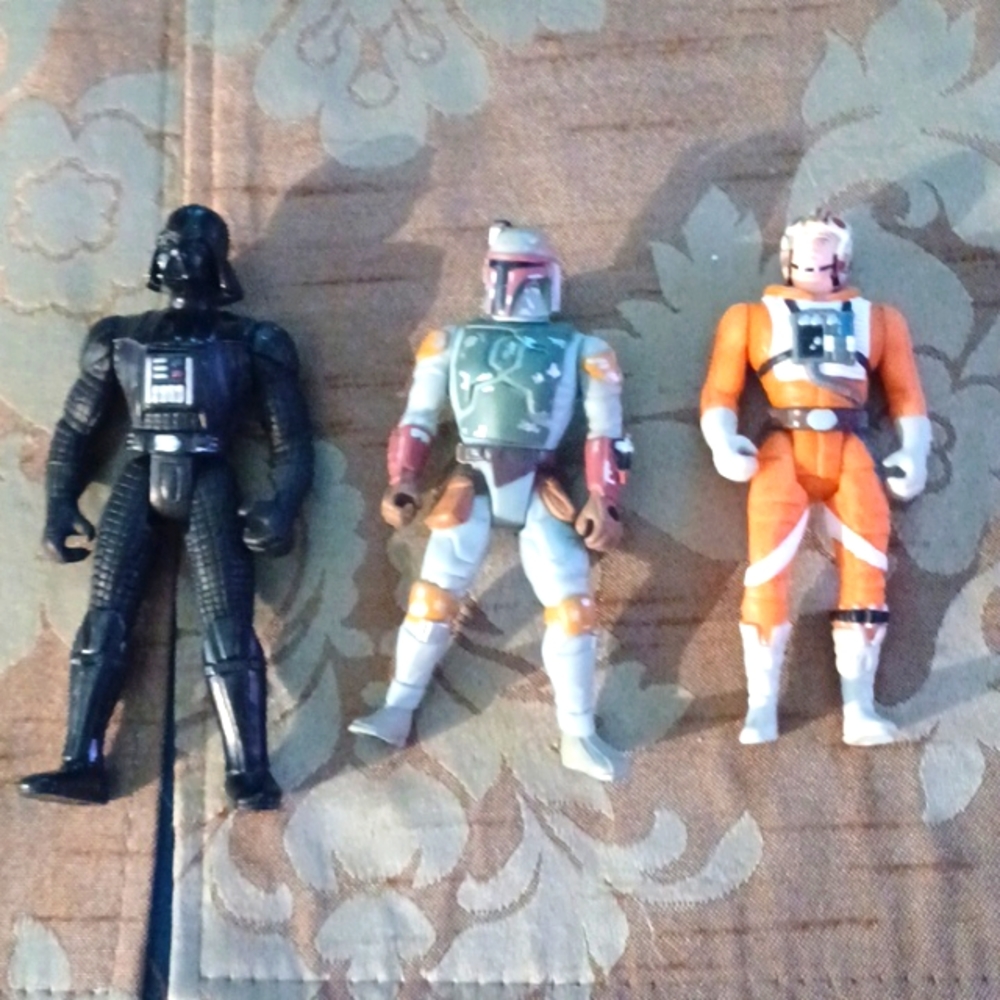 1995 Darth Vader, Boba Fett, Wedge Antilles